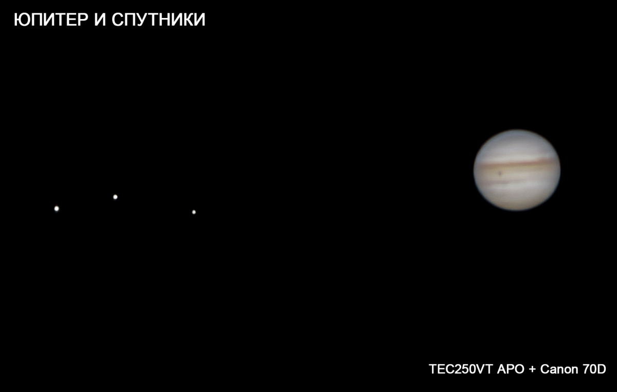 Юпитер из астрономической обсерватории
